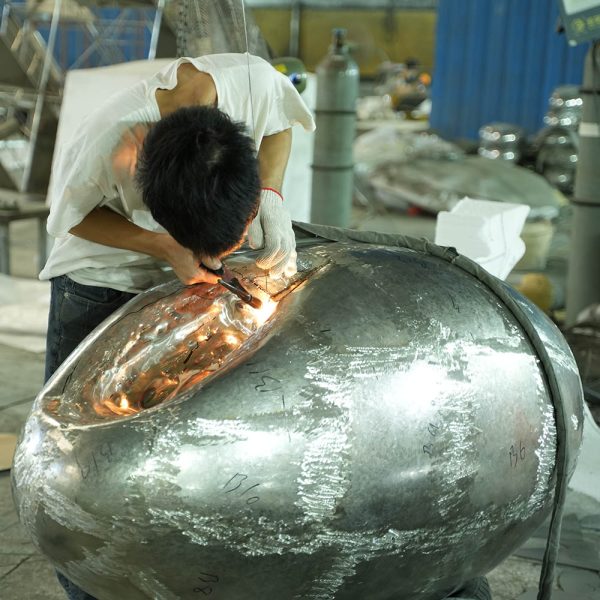 Modern Metal Sculpture Customization Halo Symphony Series Art Installation - Image 2
