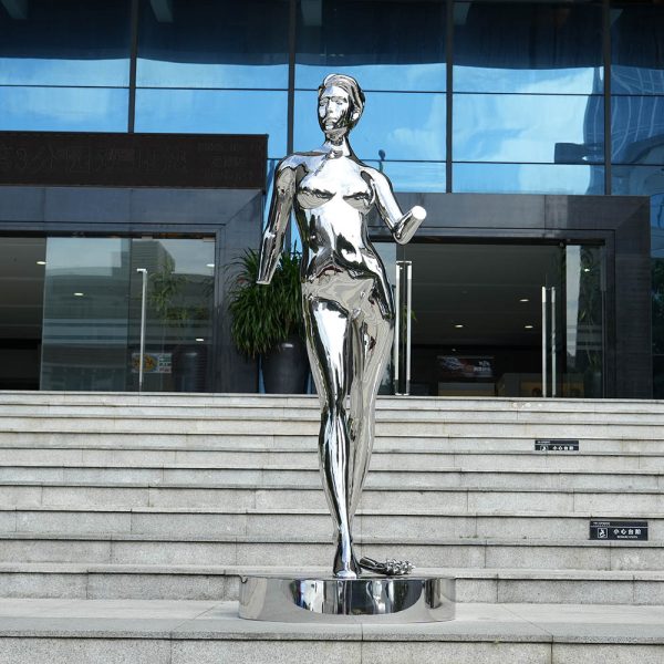Stainless steel human sculpture - Image 3