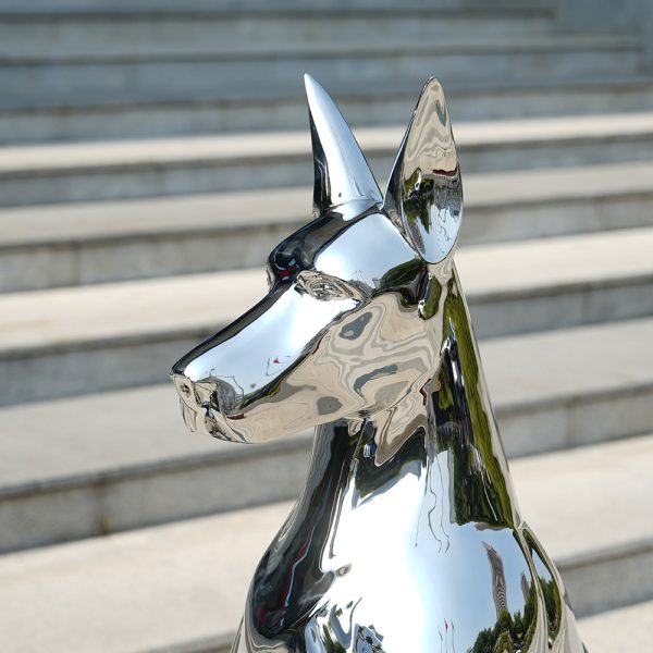 Stainless Steel Doberman - Image 3