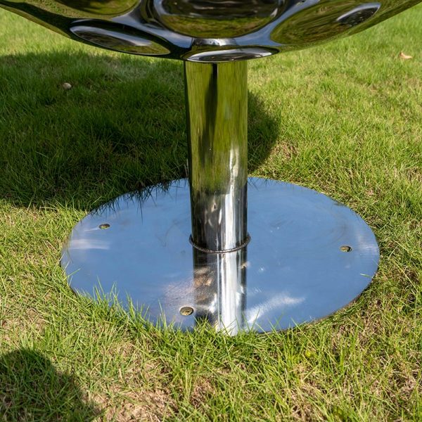 Modern Stainless Steel Mirror Golf Sculpture - Image 3