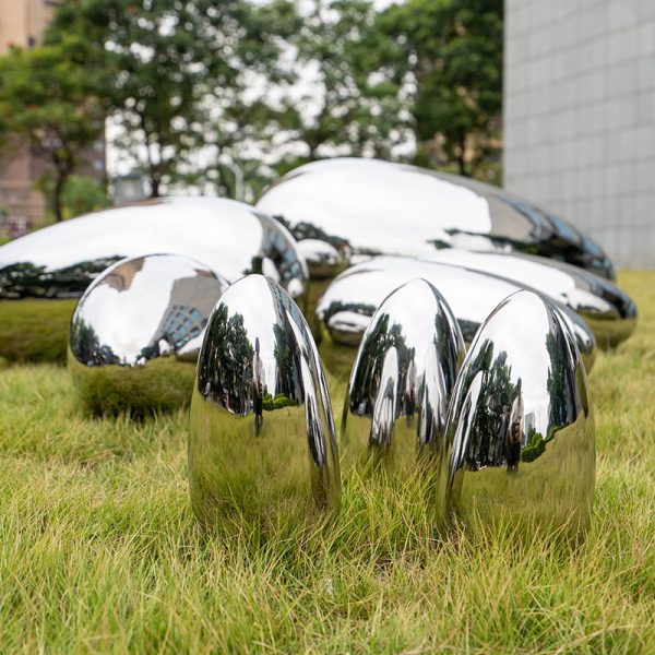 Modern stainless steel new life sculpture outdoor garden decoration - Image 4