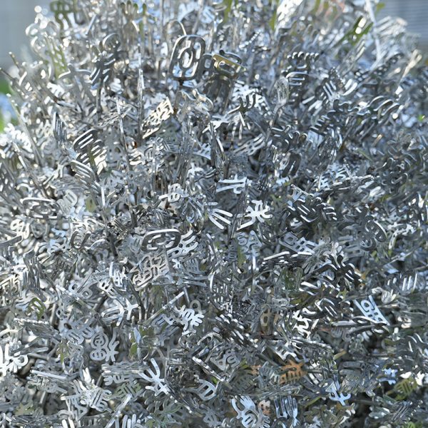 Metal Bloom Modern Art Stainless Steel Sculpture - Image 2
