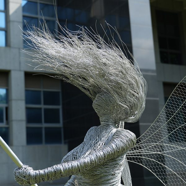 Fantasy Metal Sculpture Dandelion Fairy - Image 2