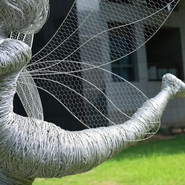 Fantasy Metal Sculpture Dandelion Fairy - Image 3