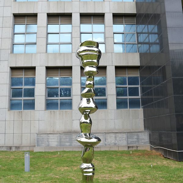 Stainless steel column 3000mm outdoor garden landscape mirror polished art sculpture - Image 2