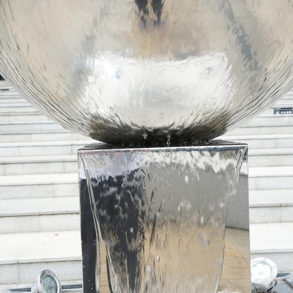 Stainless steel sphere sculpture Modern garden outdoor art decoration - Image 2