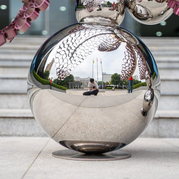 Metal flower sculpture modern art garden decoration - Image 2
