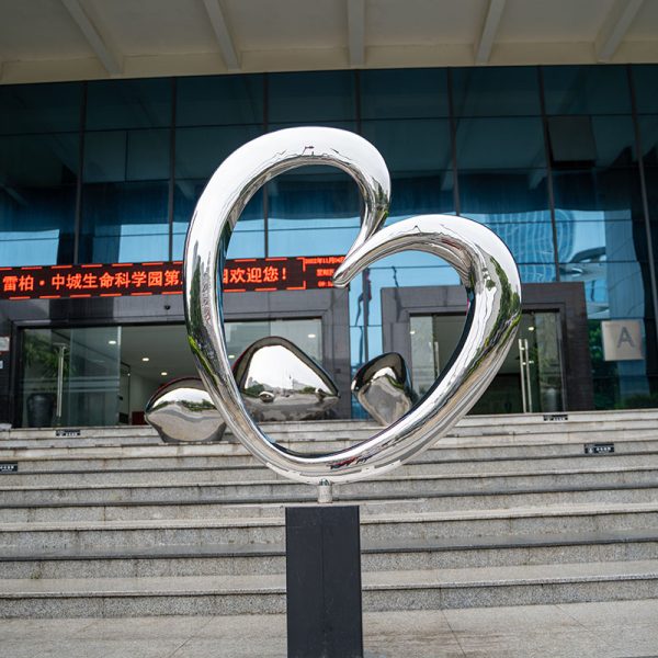 Melody of the Heart Sculpture Modern Art Stainless Steel Decoration - Image 4