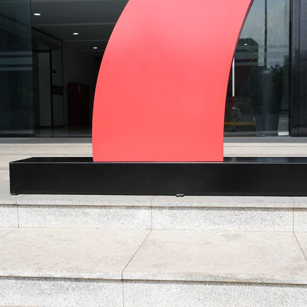 Red number 7 sculpture outdoor modern art garden decoration - Image 2