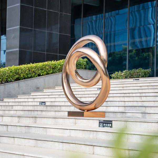 Ring of Harmony Modern Abstract Art Stainless Steel Sculpture - Image 4