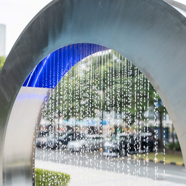 Outdoor stainless steel flowing sculpture metal ornaments - Image 2