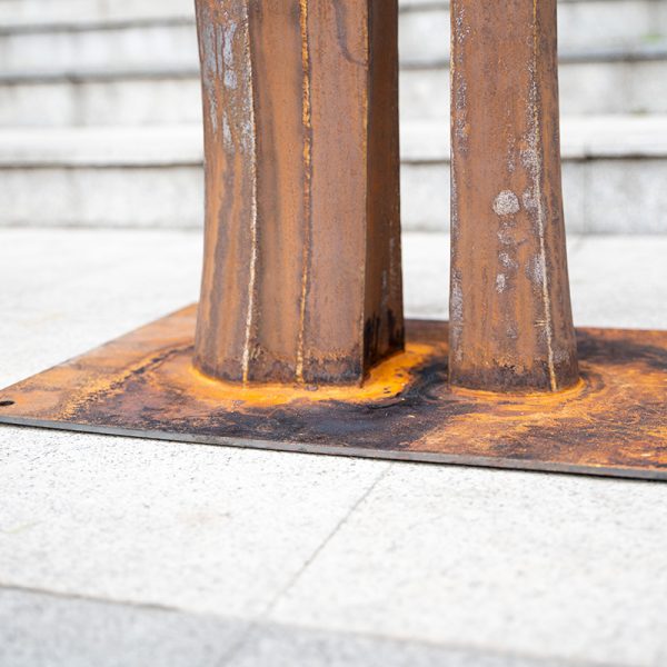 Weathering Steel Sculptures Rusted Steel Outdoor Modern Artwork - Image 4