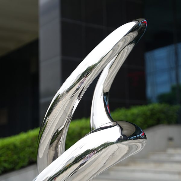 Modern Art Outdoor Garden Decoration Infinity Ring Stainless Steel Sculpture - Image 4