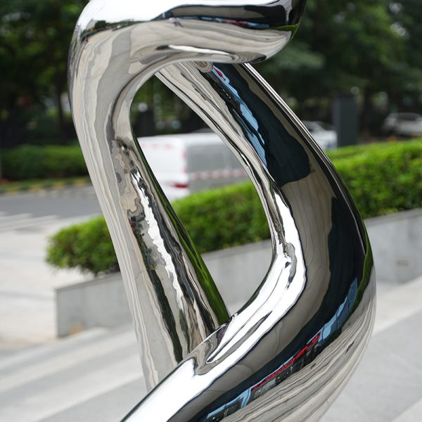 Modern Art Outdoor Garden Decoration Infinity Ring Stainless Steel Sculpture - Image 2