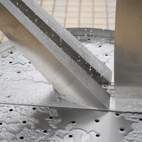 Modern stainless steel water organ sculpture: an artistic combination of sound and water - Image 3