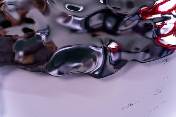 Silver Moon Water Shadow Modern Art Metal Wall Decoration - Image 4