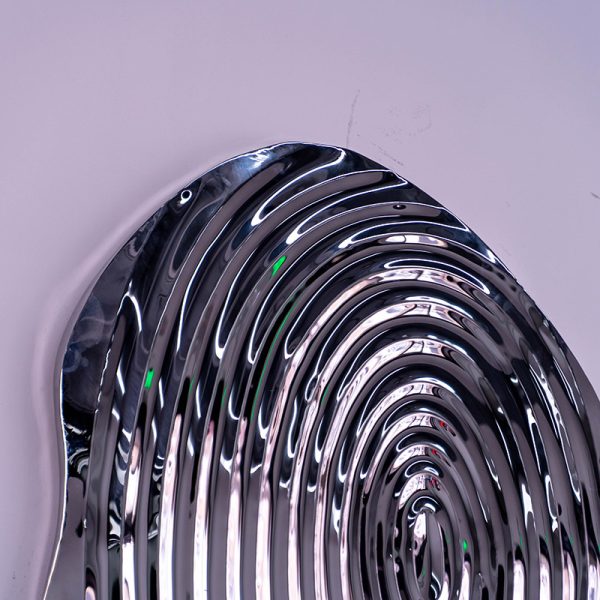 Swirl mirror metal wall decoration - Image 2