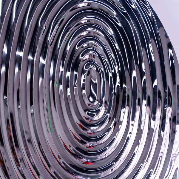 Swirl mirror metal wall decoration - Image 3