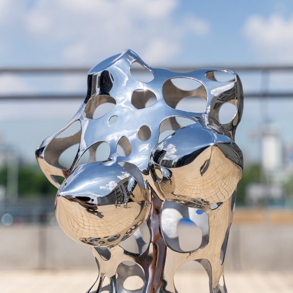 Customized Abstract Stainless Steel Sculptures Unique Metal Human Shapes - Image 3