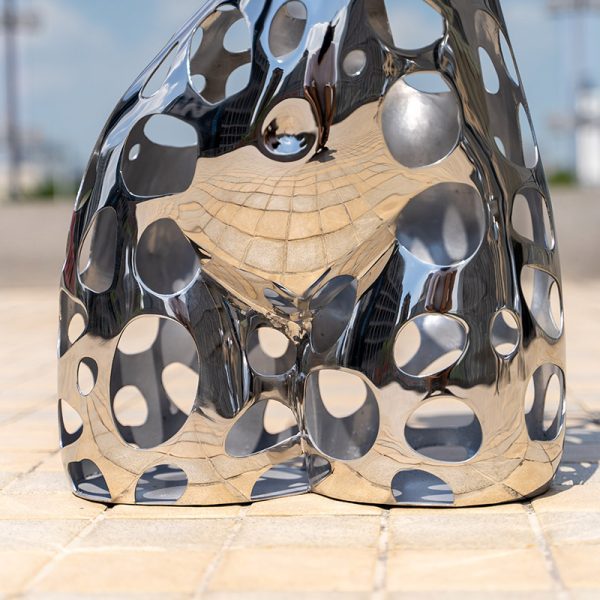 Customized Abstract Stainless Steel Sculptures Unique Metal Human Shapes - Image 2