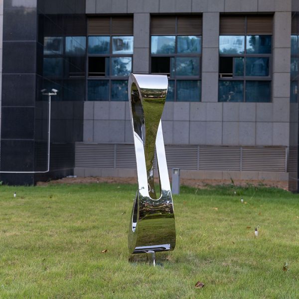 Ring of Eternity Stainless Steel Sculpture Outdoor Garden Art Decoration - Image 4