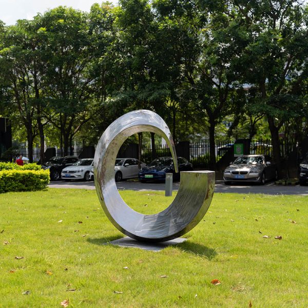Weathering Steel Creative Outdoor Art Sculpture - Image 4